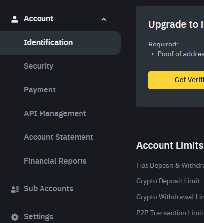 Binance KYC verification