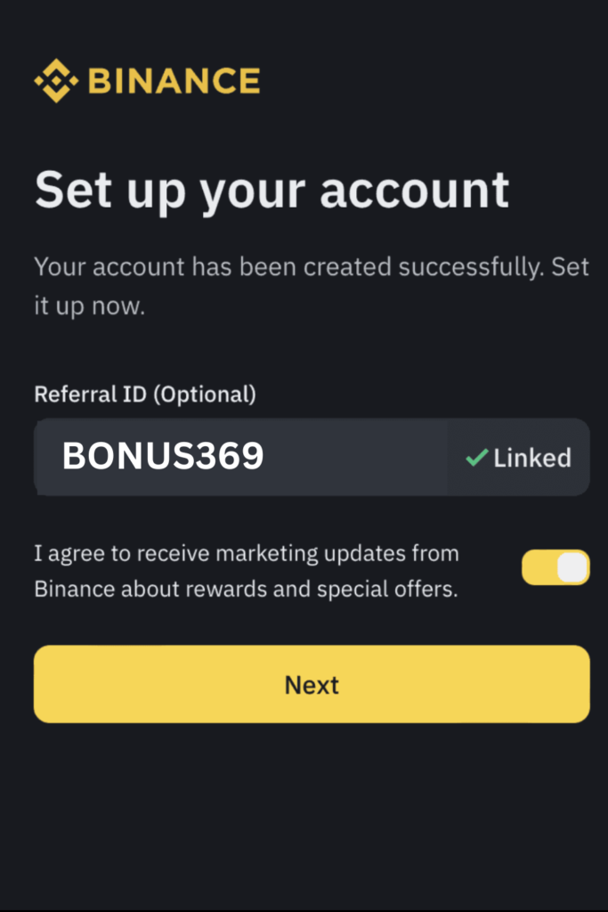 binance futures referral id